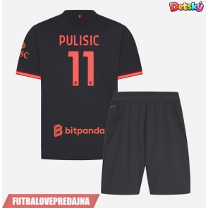 Lacne Dětský Futbalové dres AC Milan Christian Pulisic #11 2026-27 Krátky Rukáv - Tretina (+ trenírky)